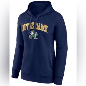 Fanatics Notre Dame Navy Women’s Ladies Large Sweatshirt Hoodie